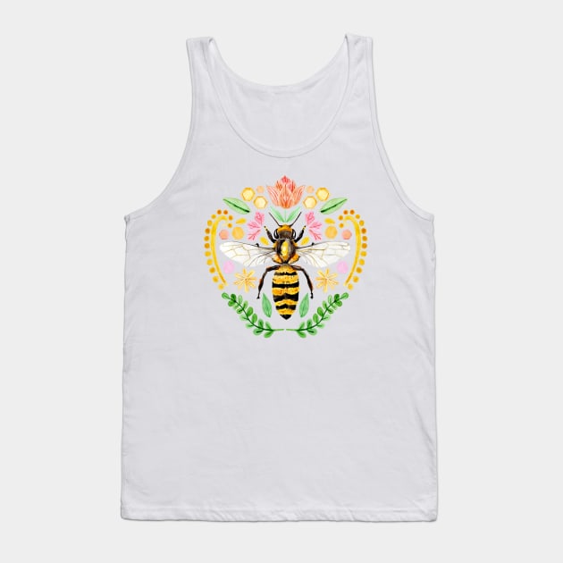 Bee Brocade Tank Top by tangerinetane